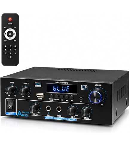 Amazon.com: Romica AK55 Stereo Audio Amplifier, 2 Channel 500W
